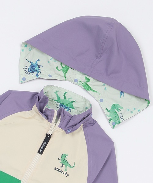 kladskap（クレードスコープ）の「恐竜リバーシブルウィンドブレーカー（マウンテンパーカー・キッズ・アイボリー/ライトグリーン・100cm/130cm/90cm/120cm/110cm/80ｃｍ）」の9枚目の写真