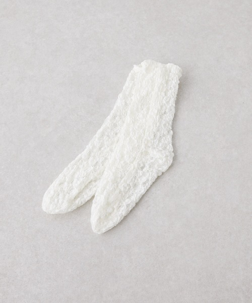 GALLARDAGALANTE（ガリャルダガランテ）の「【La nature linge】レースソックス（ソックス/靴下・レディース・ホワイト/ブラック・FREE）」の9枚目の写真