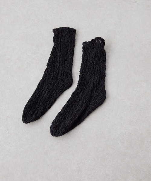 GALLARDAGALANTE（ガリャルダガランテ）の「【La nature linge】レースソックス（ソックス/靴下・レディース・ホワイト/ブラック・FREE）」の5枚目の写真