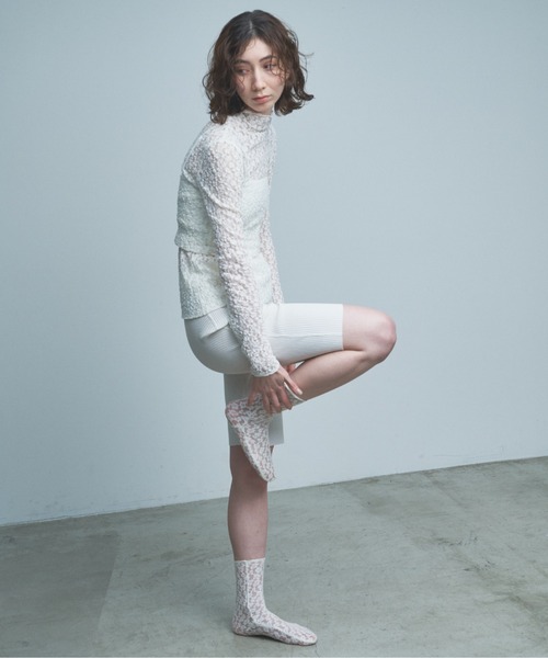 GALLARDAGALANTE（ガリャルダガランテ）の「【La nature linge】レースソックス（ソックス/靴下・レディース・ホワイト/ブラック・FREE）」の13枚目の写真