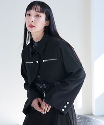 HARE | メタルジップショートブルゾン(HARE)(テーラードジャケット)