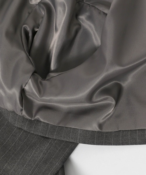 HARE（ハレ）の「メタルジップショートブルゾン(HARE)（テーラードジャケット・レディース・ブラック/グレー・FREE）」の19枚目の写真