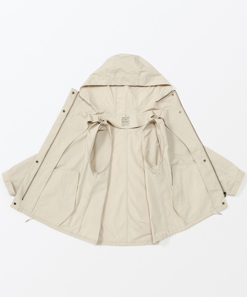 無印良品(ムジルシリョウヒン)の「婦人 撥水フードジャケット(その他アウター・レディース・ネイビー系/アイボリー/カーキ系5/ベージュ/マスタード・S/M/L/XL/XS)」の8枚目の写真