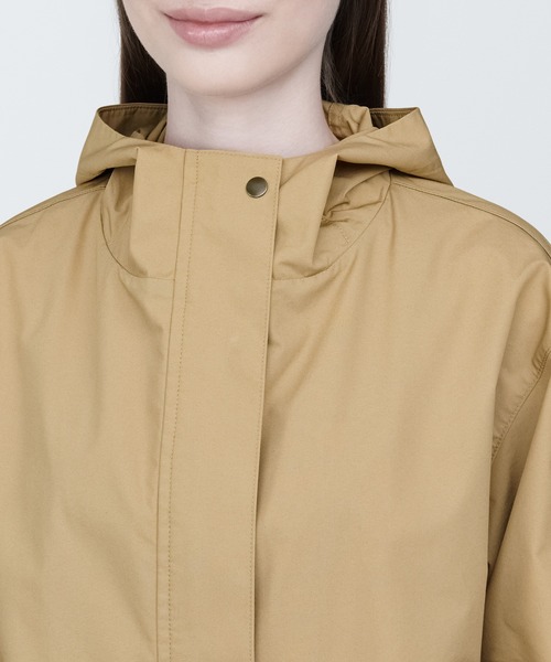 無印良品(ムジルシリョウヒン)の「婦人 撥水フードジャケット(その他アウター・レディース・ネイビー系/アイボリー/カーキ系5/ベージュ/マスタード・S/M/L/XL/XS)」の16枚目の写真