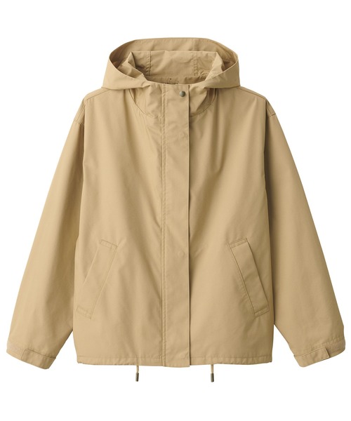 無印良品(ムジルシリョウヒン)の「婦人 撥水フードジャケット(その他アウター・レディース・ネイビー系/アイボリー/カーキ系5/ベージュ/マスタード・S/M/L/XL/XS)」の20枚目の写真