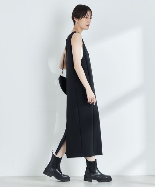 NOLLEY’S(ノーリーズ)の「ウォッシャブルダンボール2WAYワンピース(ワンピース・レディース・ブラック/チャコールグレー・2/1)」の12枚目の写真