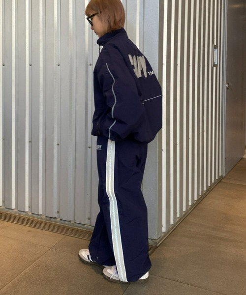 SOUNDSGOOOOD(サウンズグッド)の「【SOUNDS GOOOOD / サウンズグッド】リフレクタープリントナイロントラックパンツ(その他パンツ・メンズ・チャコールグレー/ネイビー・ONE SIZE)」の12枚目の写真