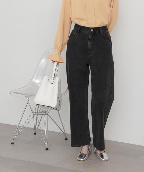 N.(N. Natural Beauty Basic)(エヌエヌナチュラルビューティーベーシック)の「【S Size Line】◆ルーズストレートデニム(デニムパンツ・レディース・ブラック/ブルー・MEDIUM/SMALL)」の6枚目の写真