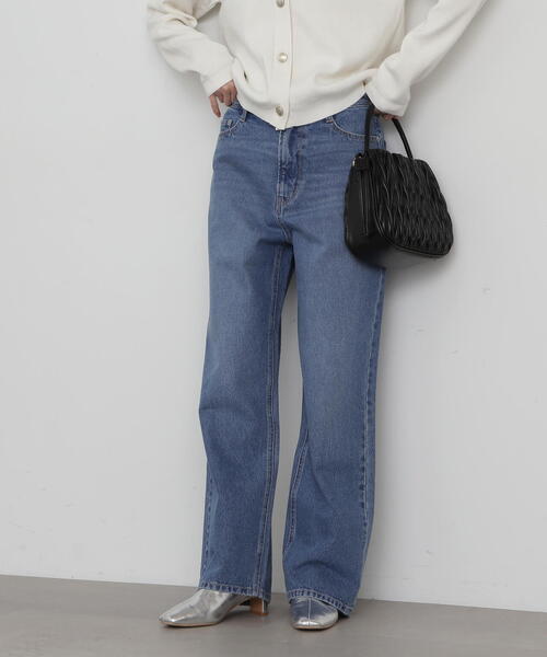 N.(N. Natural Beauty Basic)(エヌエヌナチュラルビューティーベーシック)の「【S Size Line】◆ルーズストレートデニム(デニムパンツ・レディース・ブラック/ブルー・MEDIUM/SMALL)」の9枚目の写真