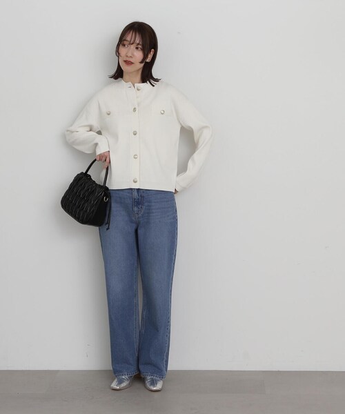 N.(N. Natural Beauty Basic)(エヌエヌナチュラルビューティーベーシック)の「【S Size Line】◆ルーズストレートデニム(デニムパンツ・レディース・ブラック/ブルー・MEDIUM/SMALL)」の12枚目の写真