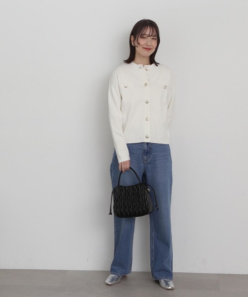 N.(N. Natural Beauty Basic)(エヌエヌナチュラルビューティーベーシック)の「【S Size Line】◆ルーズストレートデニム(デニムパンツ・レディース・ブラック/ブルー・MEDIUM/SMALL)」の14枚目の写真