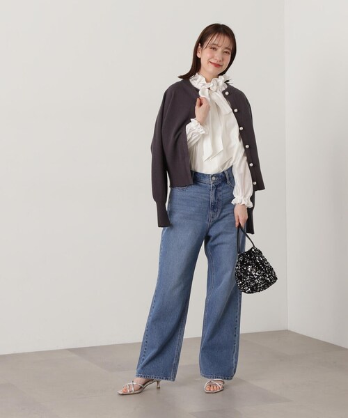 N.(N. Natural Beauty Basic)(エヌエヌナチュラルビューティーベーシック)の「【S Size Line】◆ルーズストレートデニム(デニムパンツ・レディース・ブラック/ブルー・MEDIUM/SMALL)」の22枚目の写真