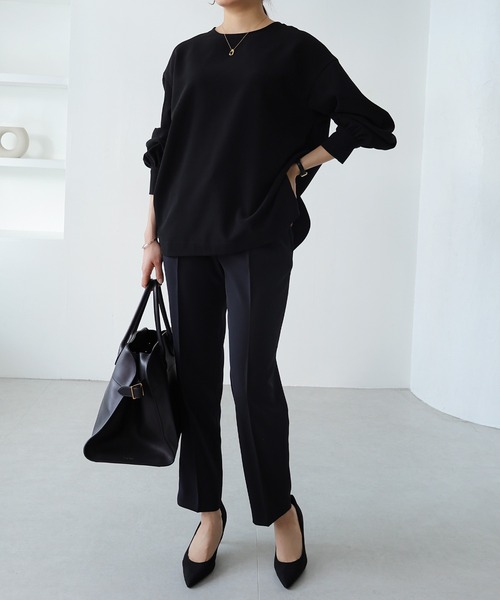 アドーア　ハイデンシティダブルクロスブラウス BLACK LABEL＞ ハイデンシティダブルクロスブラウス | ADORE