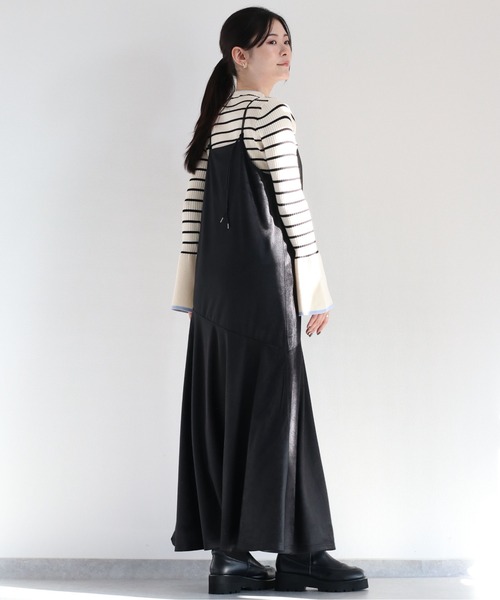 cepo(セポ)の「ソデスリットフレアニット(ニット/セーター・レディース・オフホワイト/ホワイト×ブラック/ホワイト×グレー/ブラック・M)」の15枚目の写真