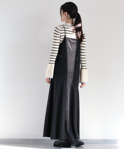 cepo(セポ)の「ソデスリットフレアニット(ニット/セーター・レディース・オフホワイト/ホワイト×ブラック/ホワイト×グレー/ブラック・M)」の13枚目の写真