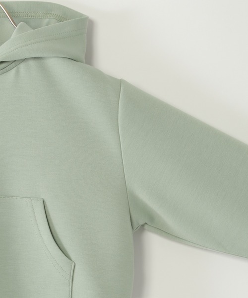 ikka（イッカ）の「【親子コーデ】GOKU楽裾レイヤードダンボールジップパーカー（120~160cm）（パーカー・キッズ・ベージュ/ミント・120/130/140/150/160）」の9枚目の写真