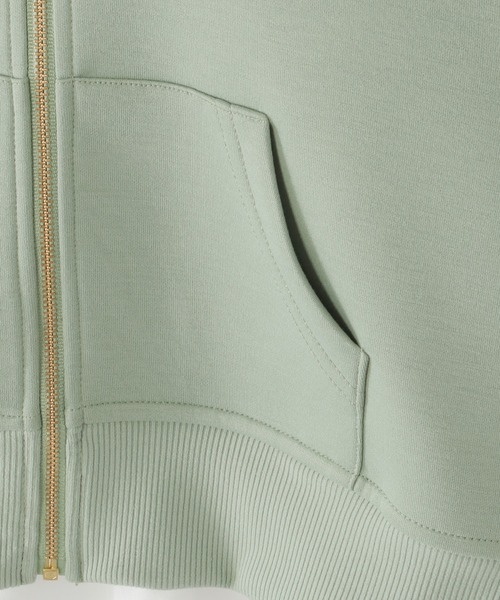 ikka（イッカ）の「【親子コーデ】GOKU楽裾レイヤードダンボールジップパーカー（120~160cm）（パーカー・キッズ・ベージュ/ミント・120/130/140/150/160）」の13枚目の写真