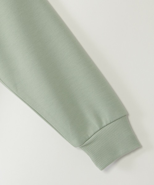 ikka（イッカ）の「【親子コーデ】GOKU楽裾レイヤードダンボールジップパーカー（120~160cm）（パーカー・キッズ・ベージュ/ミント・120/130/140/150/160）」の6枚目の写真