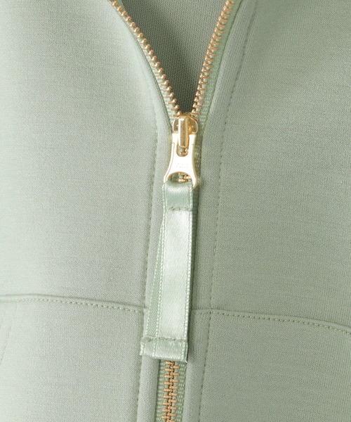 ikka（イッカ）の「【親子コーデ】GOKU楽裾レイヤードダンボールジップパーカー（120~160cm）（パーカー・キッズ・ベージュ/ミント・120/130/140/150/160）」の4枚目の写真