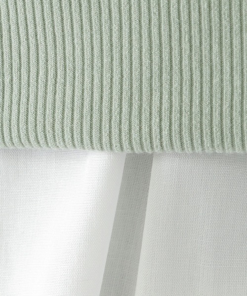 ikka（イッカ）の「【親子コーデ】GOKU楽裾レイヤードダンボールジップパーカー（120~160cm）（パーカー・キッズ・ベージュ/ミント・120/130/140/150/160）」の10枚目の写真