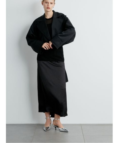 styling/ ショートトレンチコート　ホワイト styling/（スタイリング）の「ショートトレンチコート（トレンチ