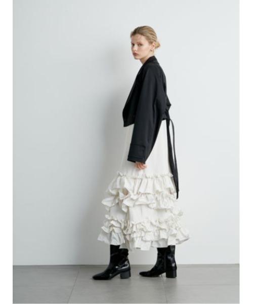 styling/ ショートトレンチコート　ホワイト styling/（スタイリング）の「ショートトレンチコート（トレンチ