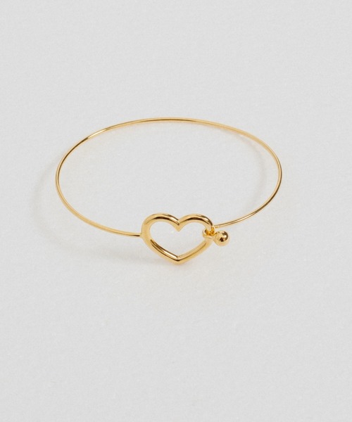 whim(ウィム)の「【NEW】Simple heart bangle(バングル/リストバンド・レディース・シルバー/ゴールド・FREE)」の6枚目の写真