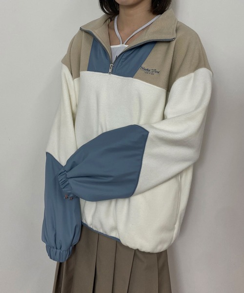 NICOLE CLUB(ニコル クラブ)の「リブ配色ホルタータンクトップ(タンクトップ・レディース・ブラック/サックスブルー/オフホワイト/グレー系・FREE)」の21枚目の写真