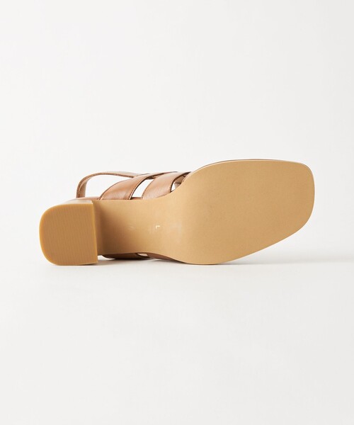 green label relaxing（グリーンレーベルリラクシング）の「スクエア グルカパンプス（5cmヒール）/ グルカサンダル（サンダル・レディース・ブラック/ブラウン・S/L/XS/M/XL）」の15枚目の写真