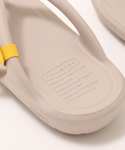 TAW&TOE（トーアンドトー）の「【TAW&TOE/トーアンドトー】 Flip flopサンダル（サンダル・レディース・サックスブルー/ベージュ/グレイッシュベージュ/ブラック/オフホワイト・25/24/23/22）」の10枚目の写真