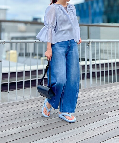 TAW&TOE（トーアンドトー）の「【TAW&TOE/トーアンドトー】 Flip flopサンダル（サンダル・レディース・サックスブルー/ベージュ/グレイッシュベージュ/ブラック/オフホワイト・25/24/23/22）」の17枚目の写真