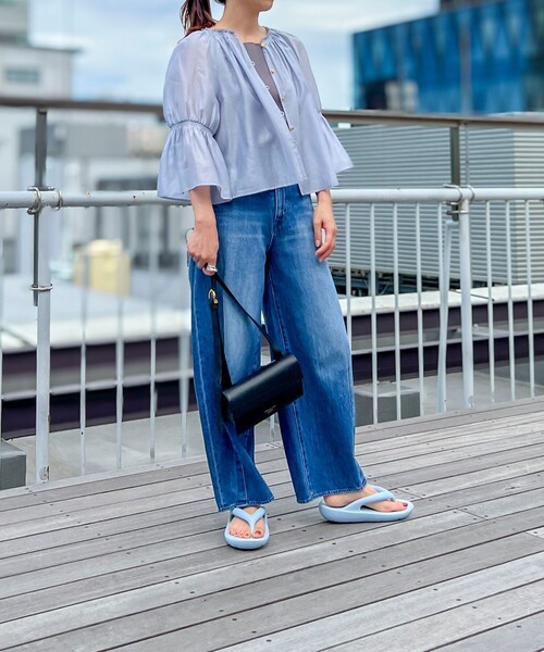 TAW&TOE（トーアンドトー）の「【TAW&TOE/トーアンドトー】 Flip flopサンダル（サンダル・レディース・サックスブルー/ベージュ/グレイッシュベージュ/ブラック/オフホワイト・25/24/23/22）」の18枚目の写真