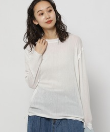 niko and... | メッシュシャーリングプルオーバー(Tシャツ/カットソー)