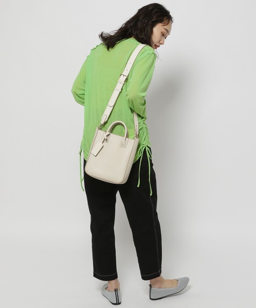 niko and...（ニコアンド）の「メッシュシャーリングプルオーバー（Tシャツ/カットソー・レディース・イエロー/ピンク/グリーン/アイボリー・FREE）」の11枚目の写真