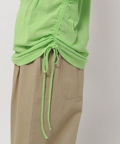 niko and...（ニコアンド）の「メッシュシャーリングプルオーバー（Tシャツ/カットソー・レディース・イエロー/ピンク/グリーン/アイボリー・FREE）」の20枚目の写真