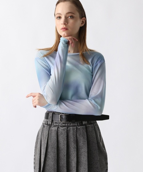 FOREVER 21(フォーエバー トゥエンティーワン)の「【2024SS】シアークルーネックカットソー(Tシャツ/カットソー・レディース・ブラウン/アイボリー/ブラック/その他/ブルー・SMALL/MEDIUM)」の4枚目の写真