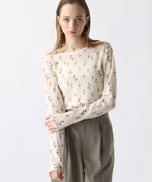 FOREVER 21(フォーエバー トゥエンティーワン)の「【2024SS】シアークルーネックカットソー(Tシャツ/カットソー・レディース・ブラウン/アイボリー/ブラック/その他/ブルー・SMALL/MEDIUM)」の5枚目の写真