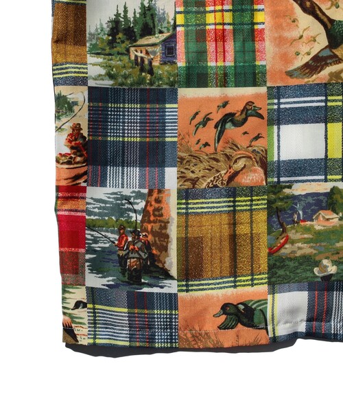 BEAMS PLUS（ビームスプラス）の「BEAMS PLUS / ジャカード マッピング パッチワークライク プリント オープンカラー シャツ（シャツ/ブラウス・メンズ・その他・S/M/L/XL）」の8枚目の写真