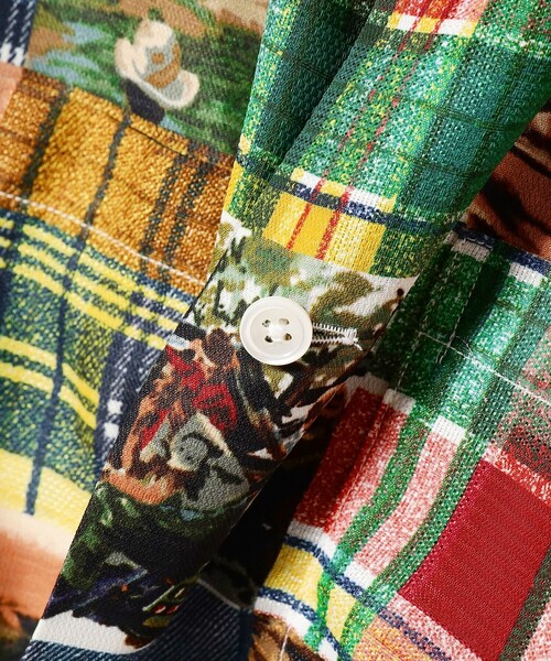 BEAMS PLUS（ビームスプラス）の「BEAMS PLUS / ジャカード マッピング パッチワークライク プリント オープンカラー シャツ（シャツ/ブラウス・メンズ・その他・S/M/L/XL）」の15枚目の写真