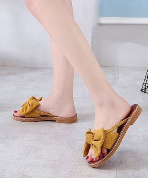 Miniministore(ミニミニストア)の「フラットサンダル レディース(サンダル・レディース・イエロー/グリーン/ブラック/ピンク・25.0cm/22.5cm/23.0cm/24.0cm/23.5cm/24.5cm)」の7枚目の写真