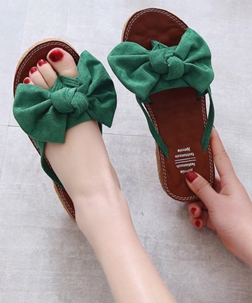 Miniministore(ミニミニストア)の「フラットサンダル レディース(サンダル・レディース・イエロー/グリーン/ブラック/ピンク・25.0cm/22.5cm/23.0cm/24.0cm/23.5cm/24.5cm)」の12枚目の写真