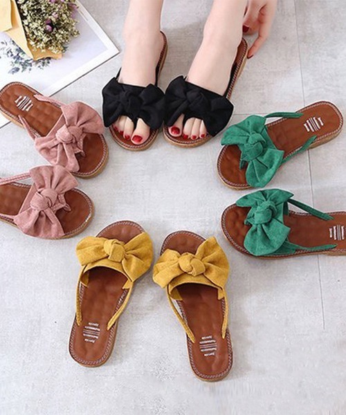Miniministore(ミニミニストア)の「フラットサンダル レディース(サンダル・レディース・イエロー/グリーン/ブラック/ピンク・25.0cm/22.5cm/23.0cm/24.0cm/23.5cm/24.5cm)」の13枚目の写真