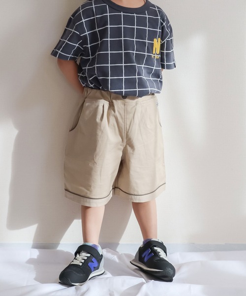 KiCCOLY（キッコリー）の「ﾊﾟｲﾋﾟﾝｸﾞ4分ﾊﾟﾝﾂ（その他パンツ・キッズ・ブルー/グレー/ベージュ・130cm/150cm/110cm/100cm/120cm/140cm）」の2枚目の写真
