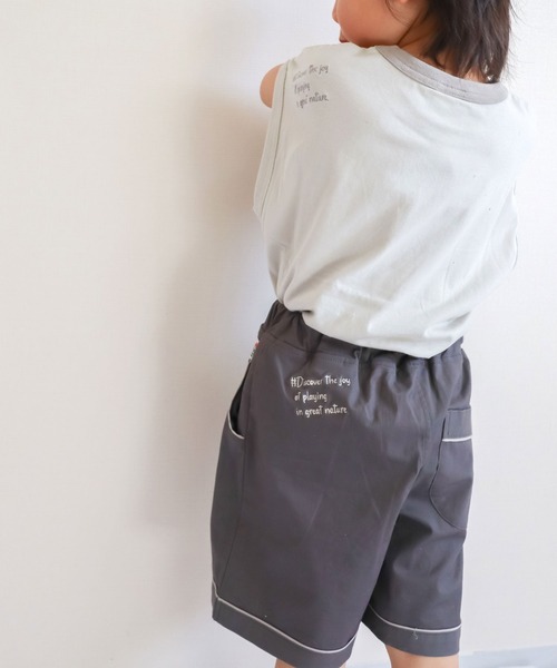 KiCCOLY（キッコリー）の「ﾊﾟｲﾋﾟﾝｸﾞ4分ﾊﾟﾝﾂ（その他パンツ・キッズ・ブルー/グレー/ベージュ・130cm/150cm/110cm/100cm/120cm/140cm）」の1枚目の写真