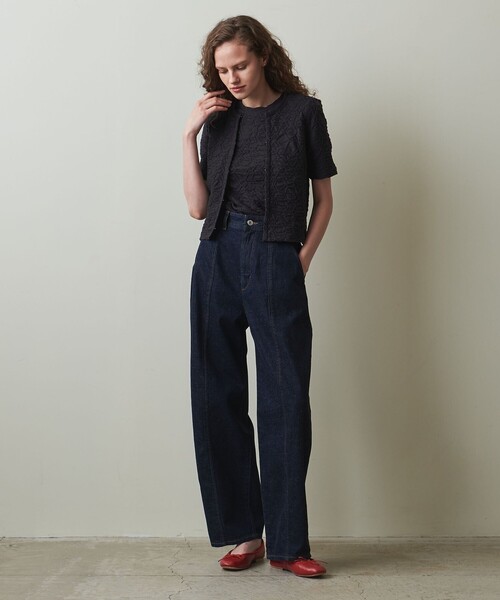 カーディガン 「Steven Alan」シュリンク ジャージー ハーフスリーブ カーディガン レディース セール】＜Steven Alan＞シュリンク ジャージー ハーフスリーブ
