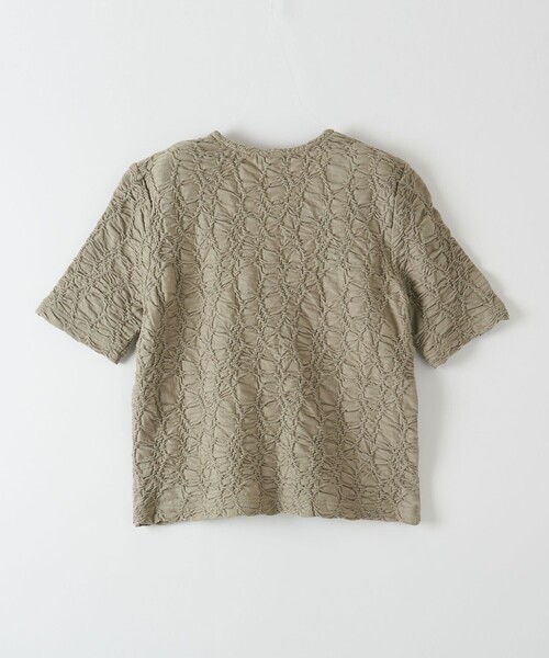 Steven Alan(スティーブンアラン)の「<Steven Alan>シュリンクジャージー ハーフスリーブ カーディガン(カーディガン/ボレロ・レディース・オリーブ/ダークグレー/オフホワイト・FREE)」の16枚目の写真