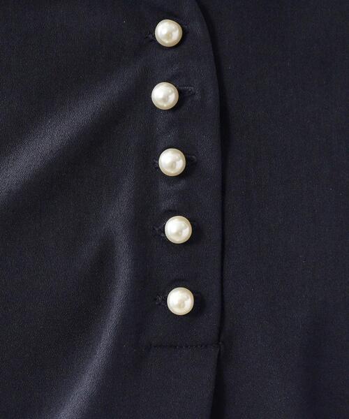 index（インデックス）の「◆≪XS-LLsize≫ パール調スキッパーブラウス【洗濯機洗い可】（シャツ/ブラウス・レディース・ホワイト系3/ネイビー/ナチュラル/オレンジ系・42/40/38/36/34）」の15枚目の写真