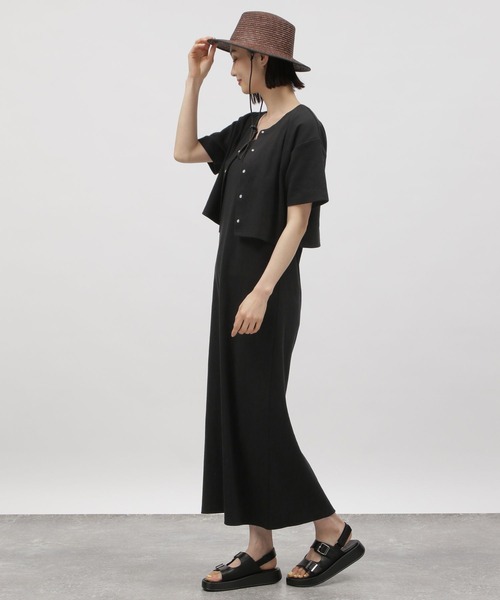 LAKOLE（ラコレ）の「テレコカーデセットワンピース / 112098（ワンピース・レディース・ブラック/レンガ/イエロー系その他・SMALL/MEDIUM）」の4枚目の写真