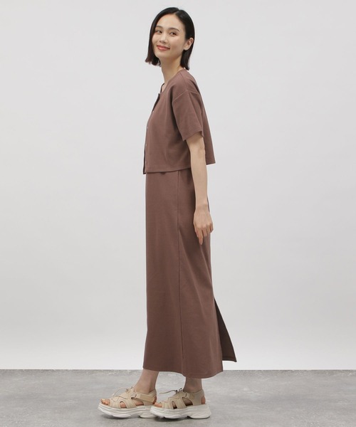 LAKOLE（ラコレ）の「テレコカーデセットワンピース / 112098（ワンピース・レディース・ブラック/レンガ/イエロー系その他・SMALL/MEDIUM）」の9枚目の写真