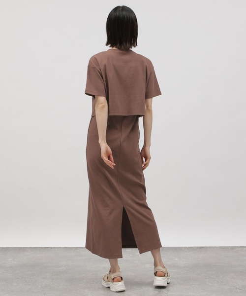 LAKOLE（ラコレ）の「テレコカーデセットワンピース / 112098（ワンピース・レディース・ブラック/レンガ/イエロー系その他・SMALL/MEDIUM）」の10枚目の写真